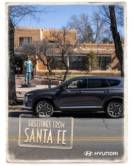 Hyundai sendet Postkarte aus Santa Fe