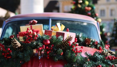 Weihnachtsdeko für Autos: Sicherheit geht vor
