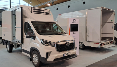 NUFAM-Premiere des Maxus EH300 als elektrischer 7,5-Tonner