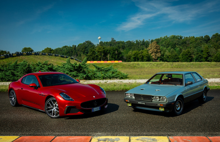 mid Groß-Gerau - Links: Pirelli P Zero für den Maserati GranTurismo. Rechts: Pirelli Cinturato P7 Collezione für den Maserati Biturbo. Pirelli