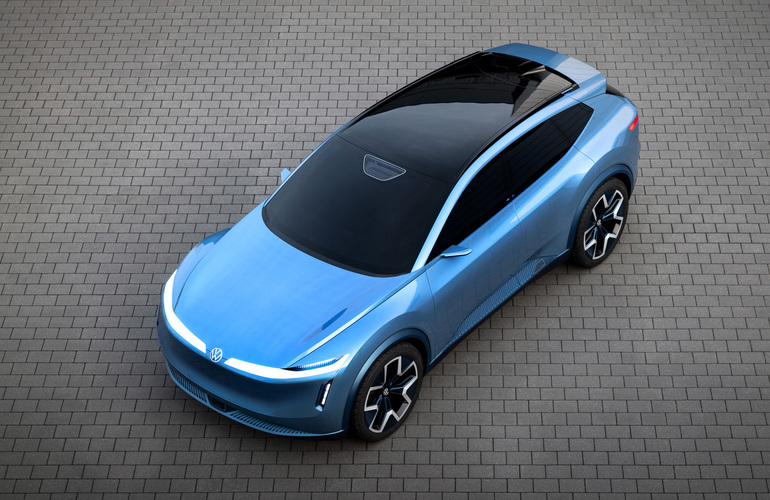 mid Groß-Gerau - Mit seinen klaren Flächen erinnert der ID. Code eher an einen Gran Turismo als an ein SUV der Fünfmeterklasse. Volkswagen