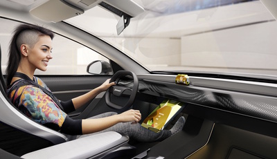 Continental zeigt Emotional Cockpit - Kristall-Displays mit Aurora-Effekt